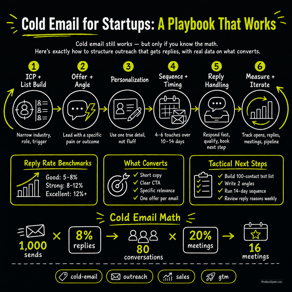 Illustration for Cold Email for Startups: A Playbook That Works
