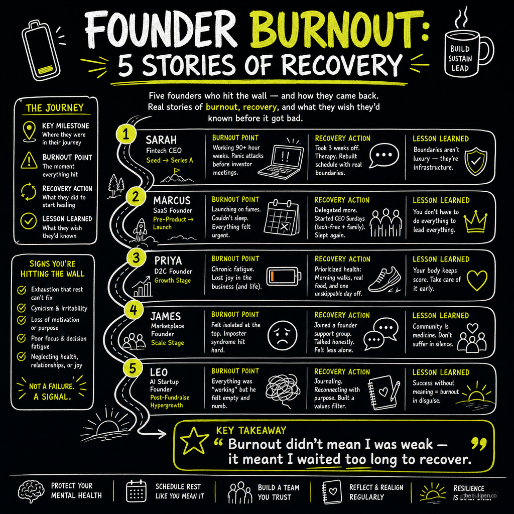 Illustration for Founder Burnout: 5 Stories of Recovery