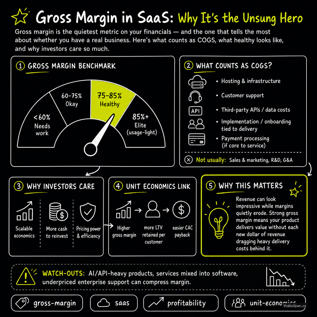 Illustration for Gross Margin in SaaS: Why It's the Unsung Hero