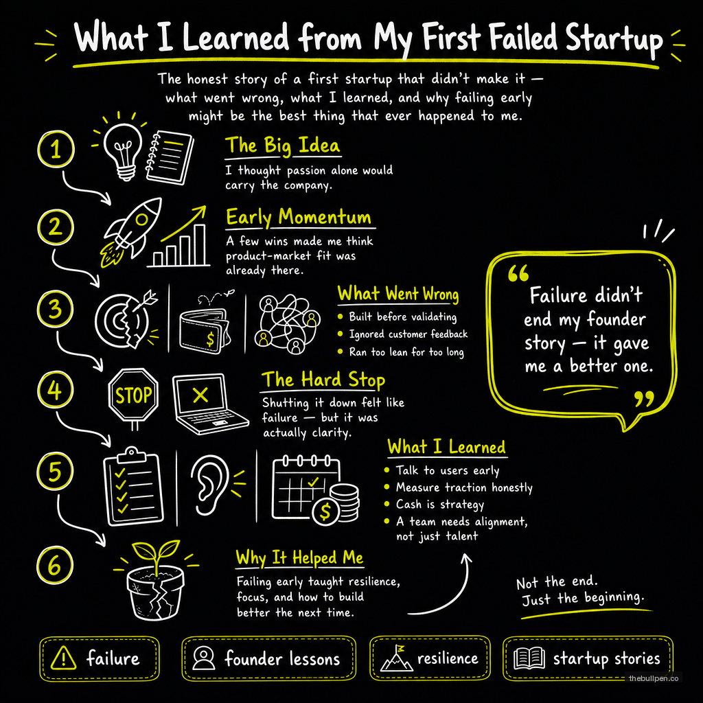 Illustration for What I Learned from My First Failed Startup
