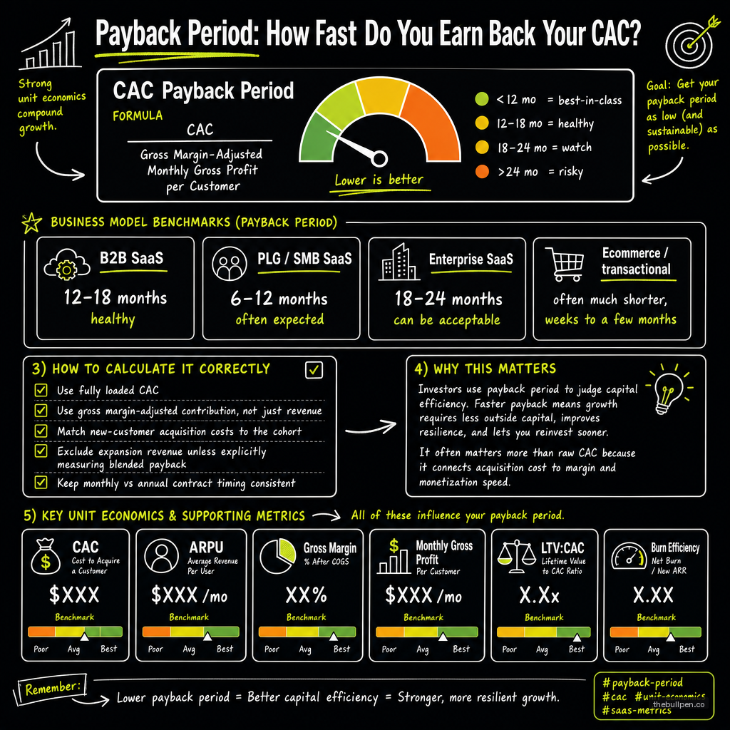 Illustration for Payback Period: How Fast Do You Earn Back Your CAC?