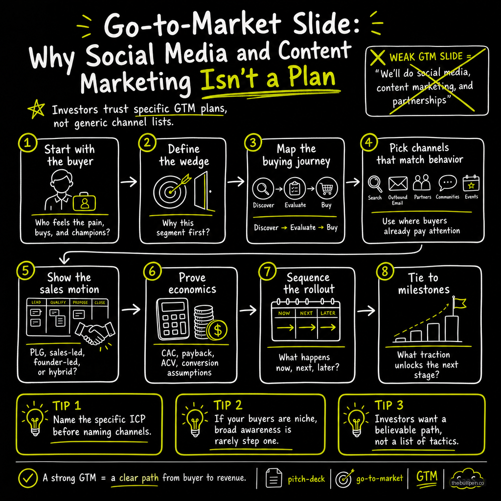 Illustration for Go-to-Market Slide: Why Social Media and Content Marketing Isn't a Plan