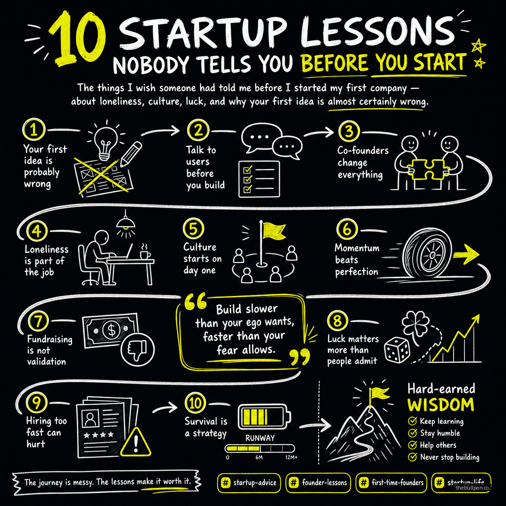 Illustration for 10 Startup Lessons Nobody Tells You Before You Start